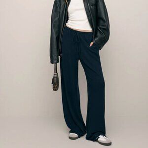 REFORMATION Petites Olina Knit Pant Blue - Size XSP